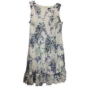 Lane Bryant Lace Sleeveless Floral Fit & Flare Dress